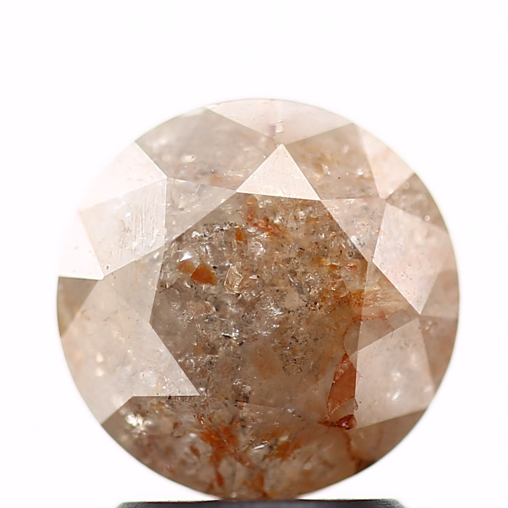 2.04 Carat Peach Fancy Round Shape Brilliant Cut Natural Loose Diamond